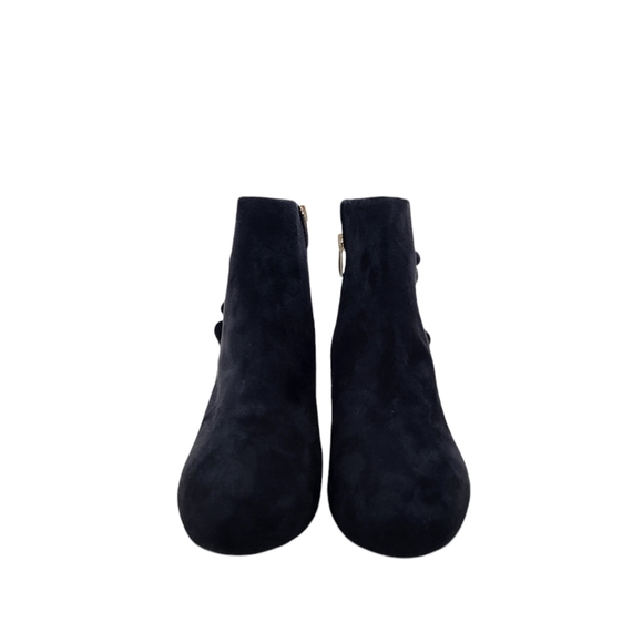 Rockport Women's Total Motion Oaklee Ruffle Bootie Black- 9 - Picture 3 of 7